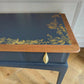 Stag minstrel navy blue gold console table dressing table desk