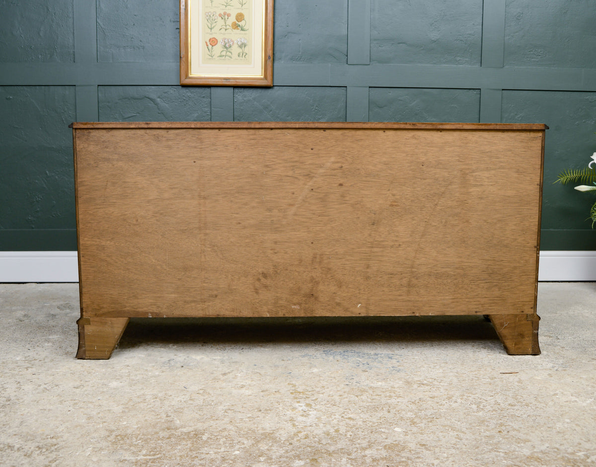 Regency Style Mahogany Sideboard Wide Bank of Drawers