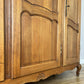 Wardrobe Vintage French Louis XVI Style Oak Three Door Carved Armoire LOT 6508