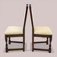 2 Old Charm Dining Chairs Solid Oak Tudor Brown Finish EXC FREE UK Delivery
