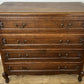 Chest of Drawers Vintage French Louis Oak 4 Drawers Carved Cabinet LOT 6269