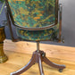 Refurbished Vintage 1950s Tansad Industrial Swivel Chair in Blackpop Velvet