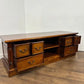 Contemporary Mahogany Flat TV Stand / Media Unit