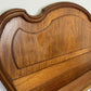 Headboard Antique French Style Walnut Double Bed Carved Headboard LOT 6452