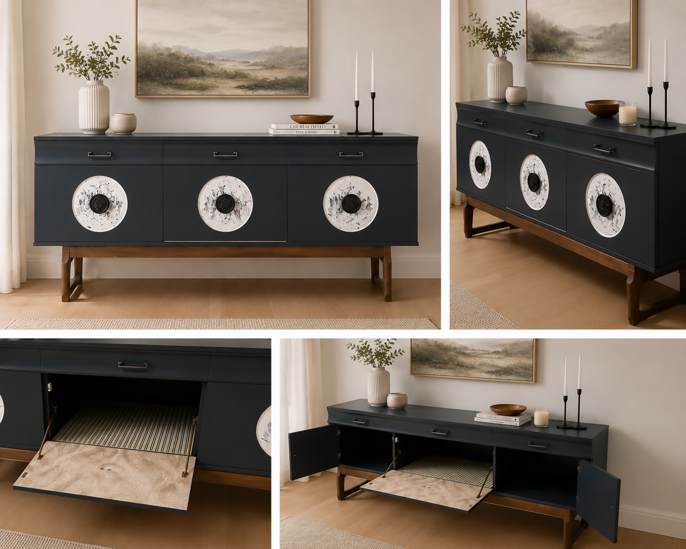 Mid century drinks cabinet sideboard