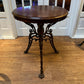 Rare Occasional Table Cast Iron featuring Queen Victoria with a Hardwood Top