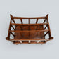 Mahogany/Teak Canterbury Magazine Paper Rack FREE Nationwide Delivery