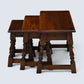 Old Charm Nest of 3 Tables Solid Oak Tudor Side Tables Model 1494 FREE Delivery*