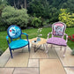 Blue Vintage Chair, Artist Design Bespoke Accent Chair, Statement Furniture