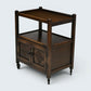 Jaycee Tea Trolley on Casters with Carved Cupboard Doors FREE UK Delivery*