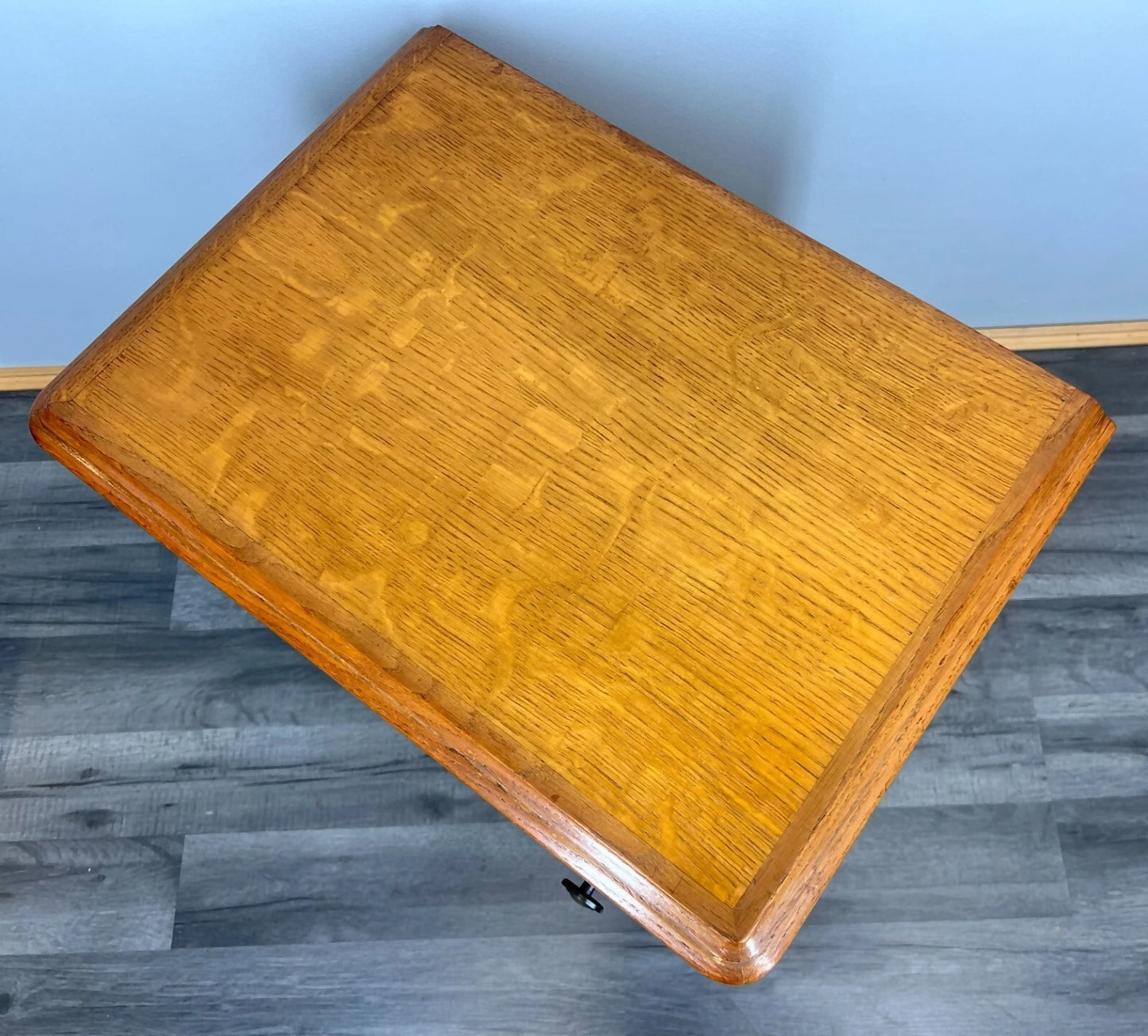 Pair of Bedside Tables Vintage French Louis Oak Nightstands Cabinets LOT 3518