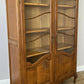 Bookcase Vintage French Louis Oak Glazed Display Cabinet Sideboard LOT 6522