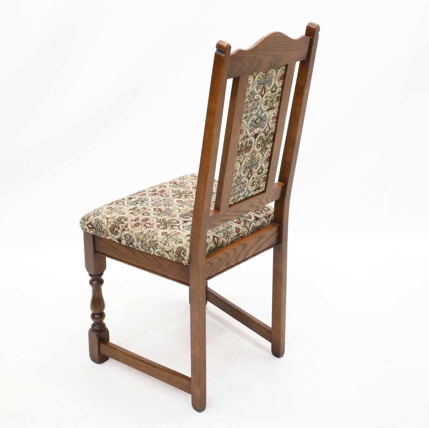 4 Dining Chairs Old Charm Tudor Brown #2067 Whempstead Fabric FREE* UK Delivery. SBR9545/1109D