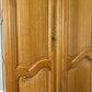 Wardrobe Vintage French Louis XVI Style Oak Four Door Carved Armoire LOT 6385