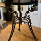 Rare Occasional Table Cast Iron featuring Queen Victoria with a Hardwood Top