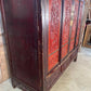Antique Chinese Marriage Wardrobe Cabinet Triple Cupboard, C 1860