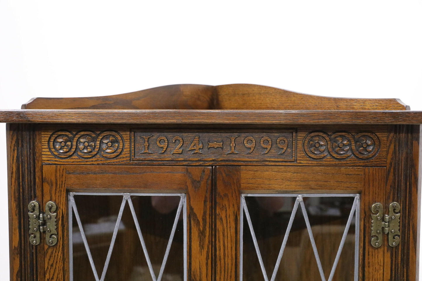 Old Charm 75 Anniversary Corner Display Cabinet Light Oak FREE UK Delivery. SBR9127/2005D