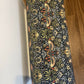 William morris style material topped mid century Ottoman.