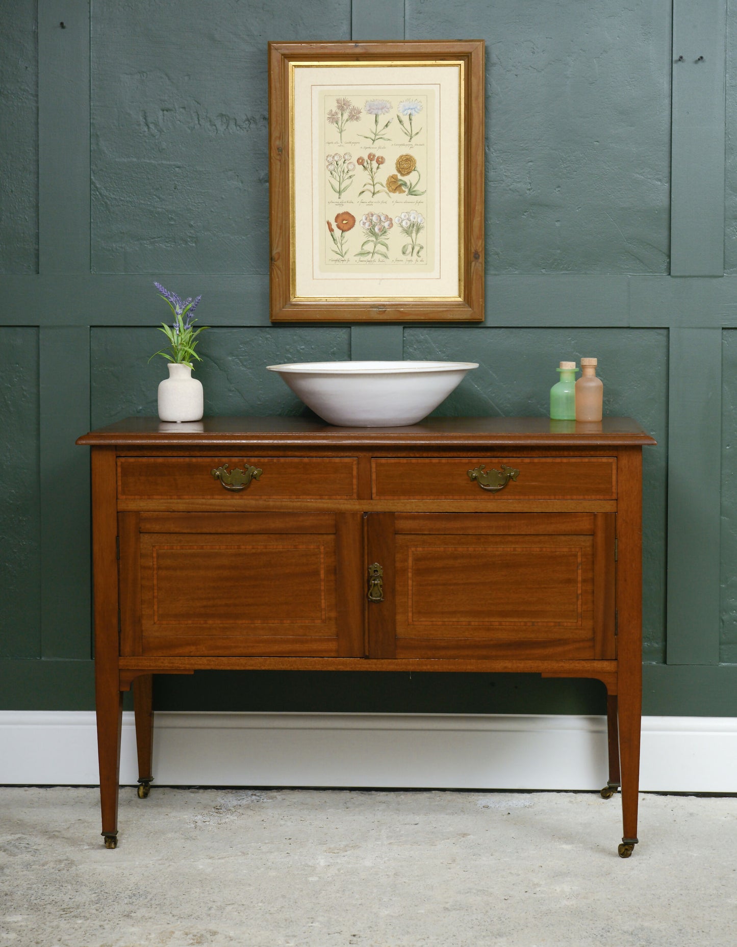 Antique Mahogany Washstand Vanity Unit- SKU 209