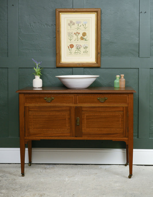 Antique Mahogany Washstand Vanity Unit- SKU 209
