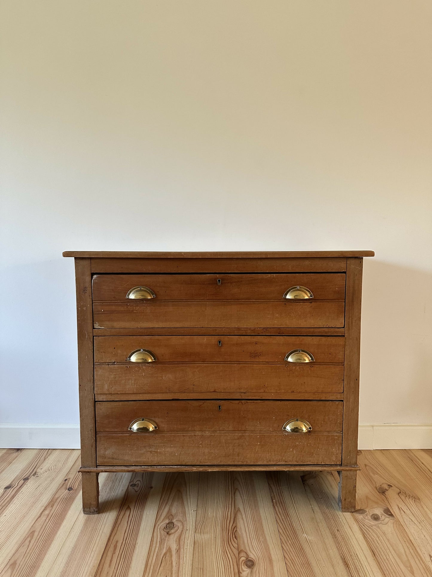 Antique Victorian Pine Chest of Drawers Rustic Solid Stripped Pine