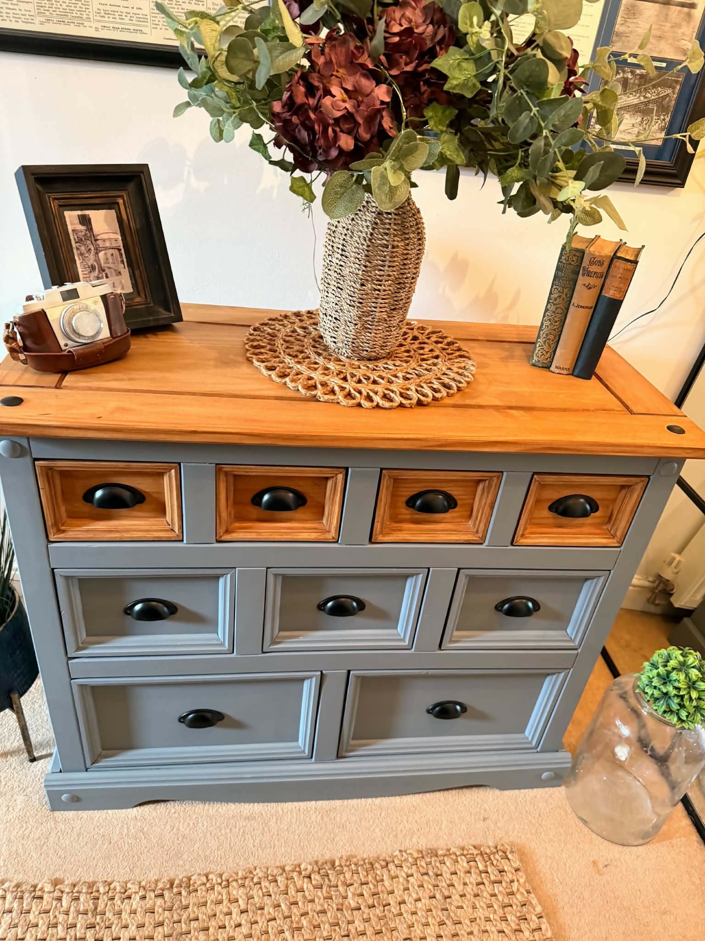 Heritage Grey Apothecary Chest of Drawers