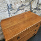 Vintage Chest Of Drawers Three Drawer Tall Oak Cabinet Super Proportions Highly Detailed