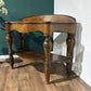 Victorian Mahogany Serpentine Front Console Table With Marble Topmn