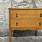 Vintage Chest Of Drawers Two Drawer Oak Cabinet Furniture Tallboy Super Proportions And Detailing