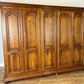 Wardrobe Vintage French Style Five Door Carved Large Storage Armoire LOT 4987