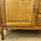 Cabinet Vintage French Louis XIV Oak Sideboard with Carved Cupboard LOT 6264