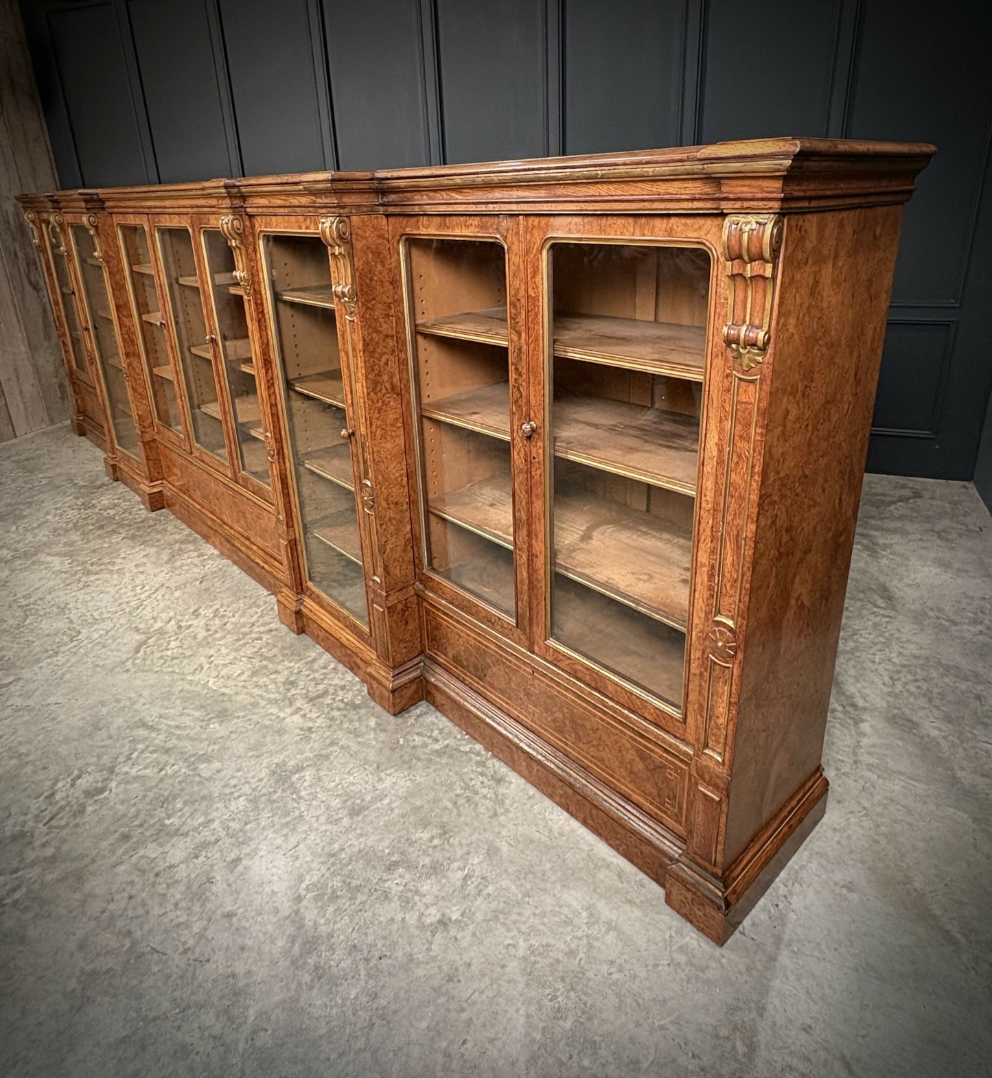 Impressive Extra Large Pollard Oak Vintage Library Bookcase