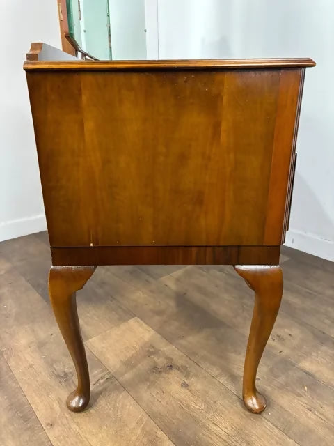 Vintage Austin Suite Walnut Dressing Table with Triple Mirror