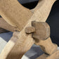 French Oak X Support Farmhouse Dining Table