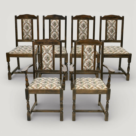 6 New Plan Dining Chairs Inc 2 Carver Armchairs Set of Six FREE UK Delivery*. SBR11123/3010E