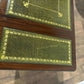 Vintage Mahogany Drop-Leaf Coffee Table with Tooled Leather Top