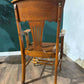 Vintage Oak Office Armchair – Golden Finishxc