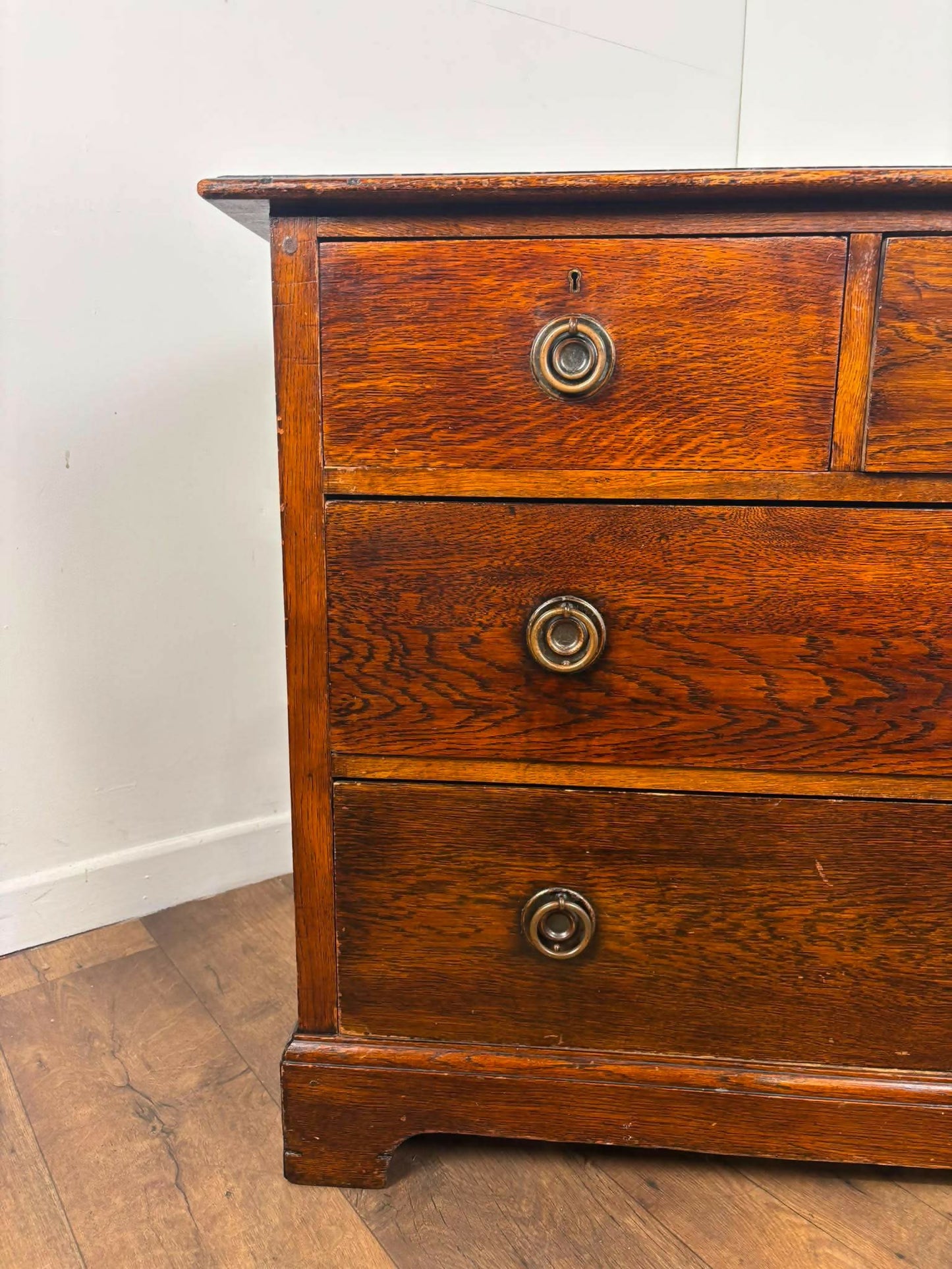 Vintage Oak Two Over Two Chest Of Drawers