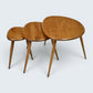 Ercol Pebble Nest Of Tables Ercol's Light Finish Clean Condition Free Delivery*