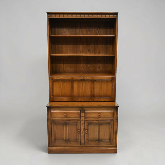 Ercol Mural Wall Unit Bookcase/Drinks Cabinet Golden Dawn FREE UK Delivery*