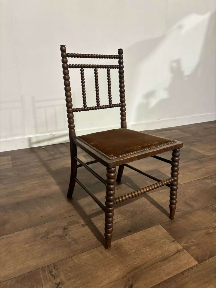Victorian Mahogany Bobbin leg child's chairnn
