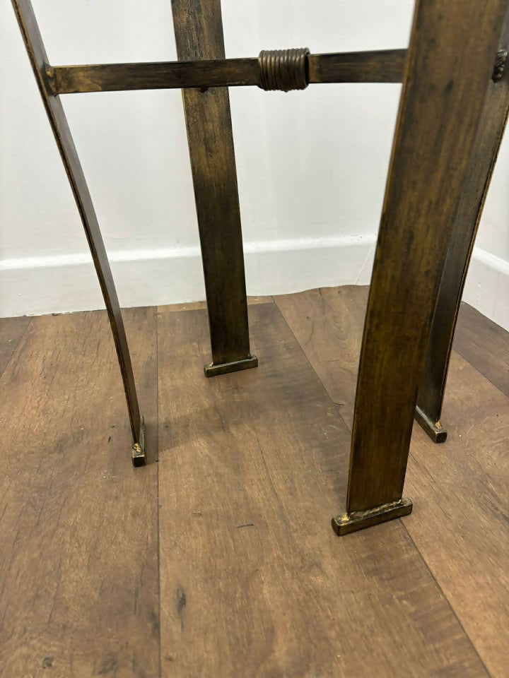 Reproduction Heavy Cast Metal & Brass Jardiniere Stand