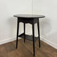 Vintage Stained Oak Side Table With Oval Top