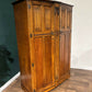 Vintage Jacobean Style Carved Medium Oak ladies Wardrobe00
