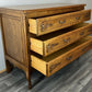 Chest of Drawers Vintage French Louis XVI Oak 3 Drawers Carved Cabinet LOT 4344