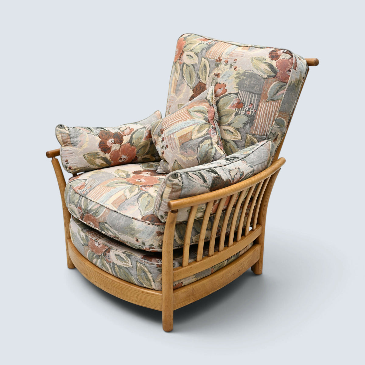 Ercol Renaissance Easy Chair Armchair Light Finish Model 1068 FREE UK Delivery*