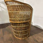 Vintage Wicker Bedroom Chair with Cushion
