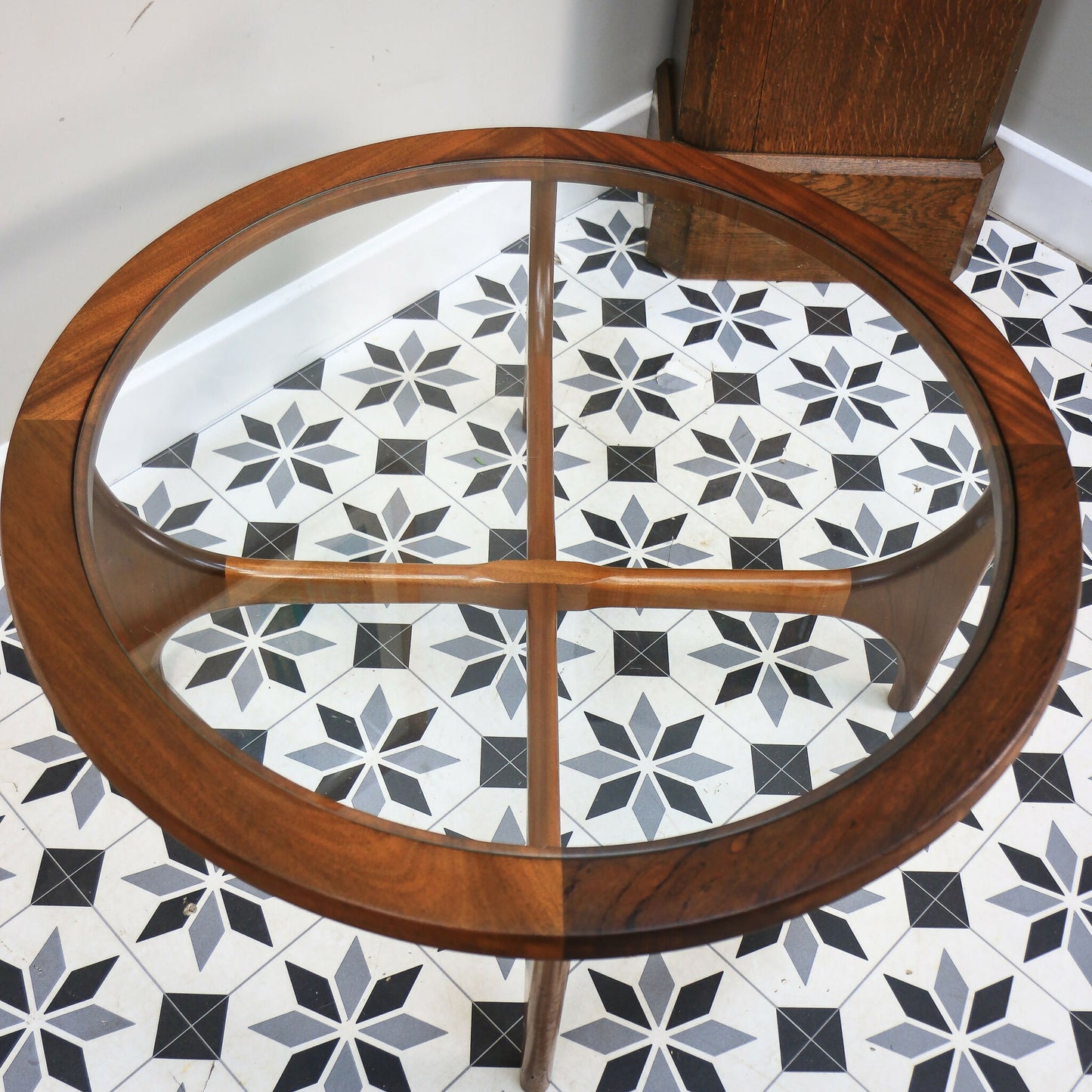 Stonehill Teak Coffee Table Round Mid Century Stateroom Range 1960s