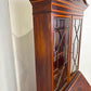 Edwardian Sheraton Style Inlaid Mahogany Bureau Bookcase