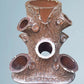 19th Century Antique Tree Trunk Strawberry Planter